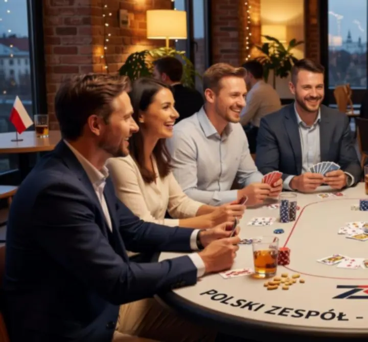 Biznesowy wieczór pokerowy organizowany dla firm