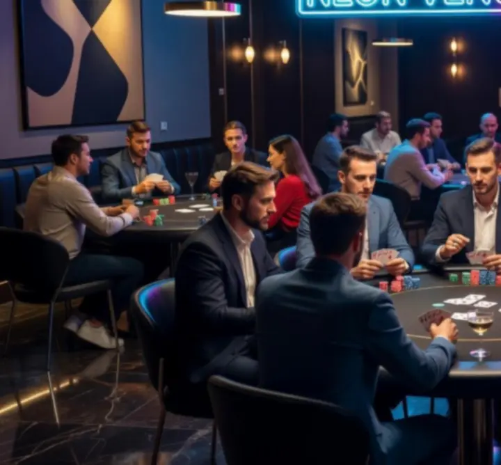 Galeria zdjęć z wieczorów pokerowych organizowanych przez NEON VENUE HOUSE
